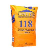 CONSOLIT BARS 118 М , -10°C, безусадочная, быстротвердеющая, высокопрочная, тиксотропная (В 30), 30 кг КОНСОЛИТ – ТСК Дипломат